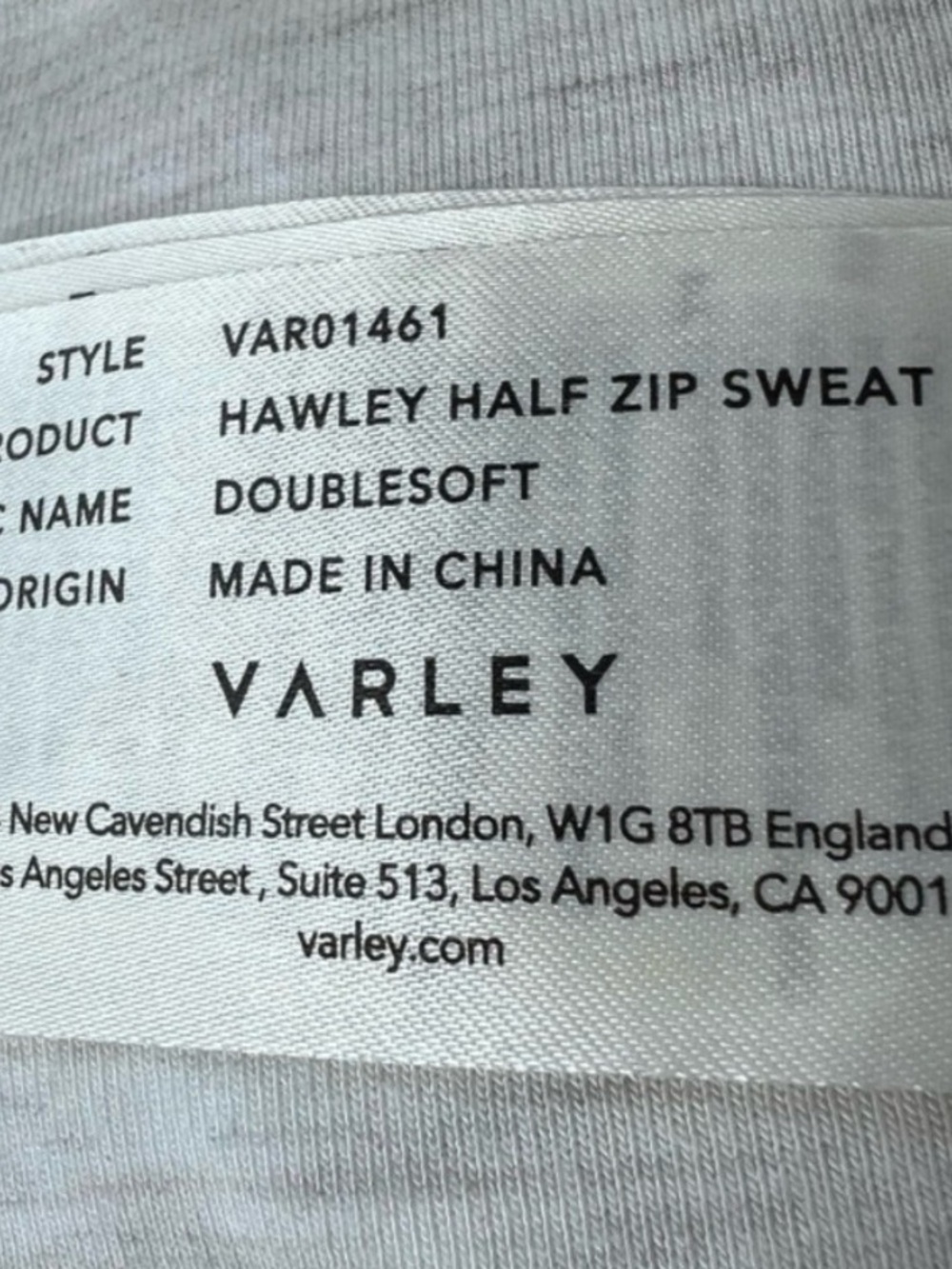 EUC Varley size XS Hawley Quarter-Zip with Gold Hardware - Picture 16 of 16